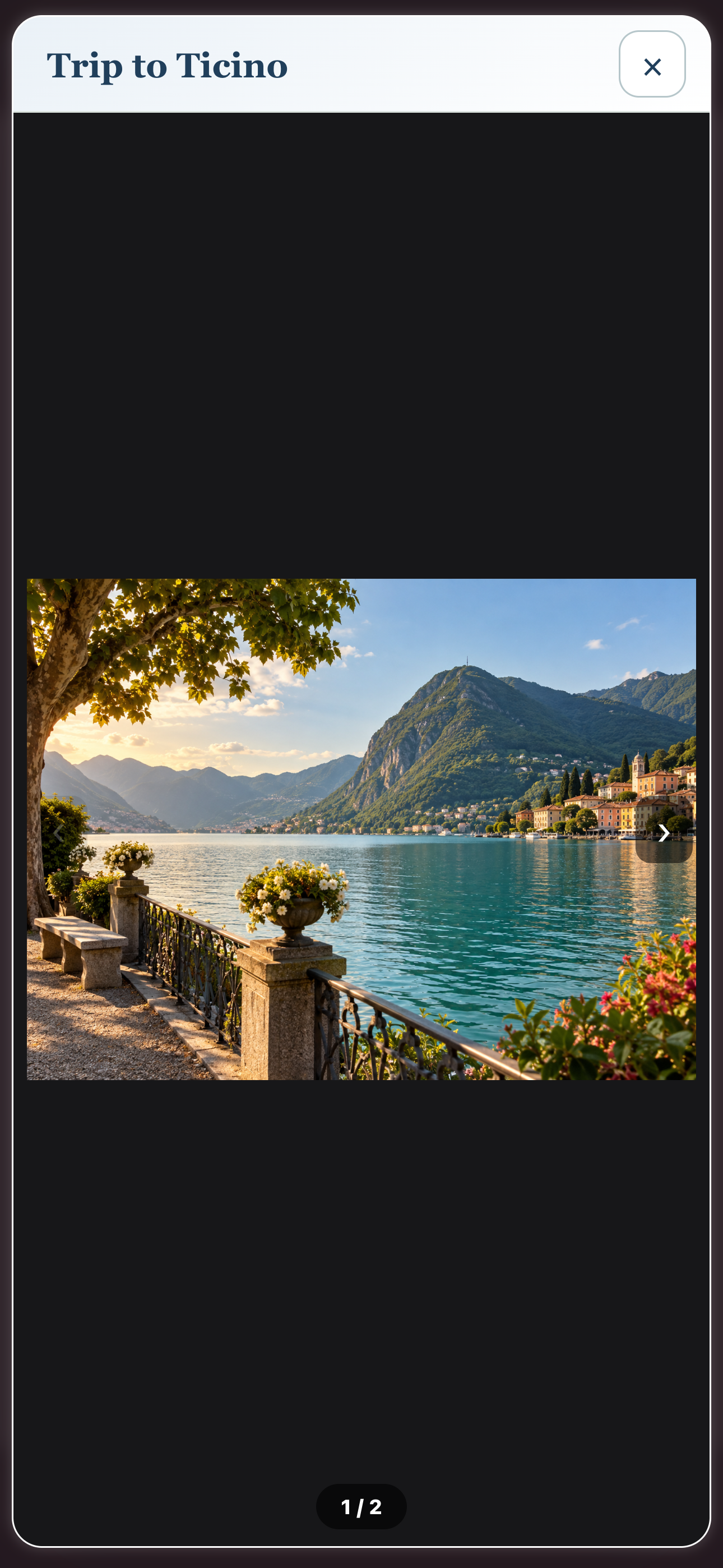 Travel photo enlarged in Personal notebook