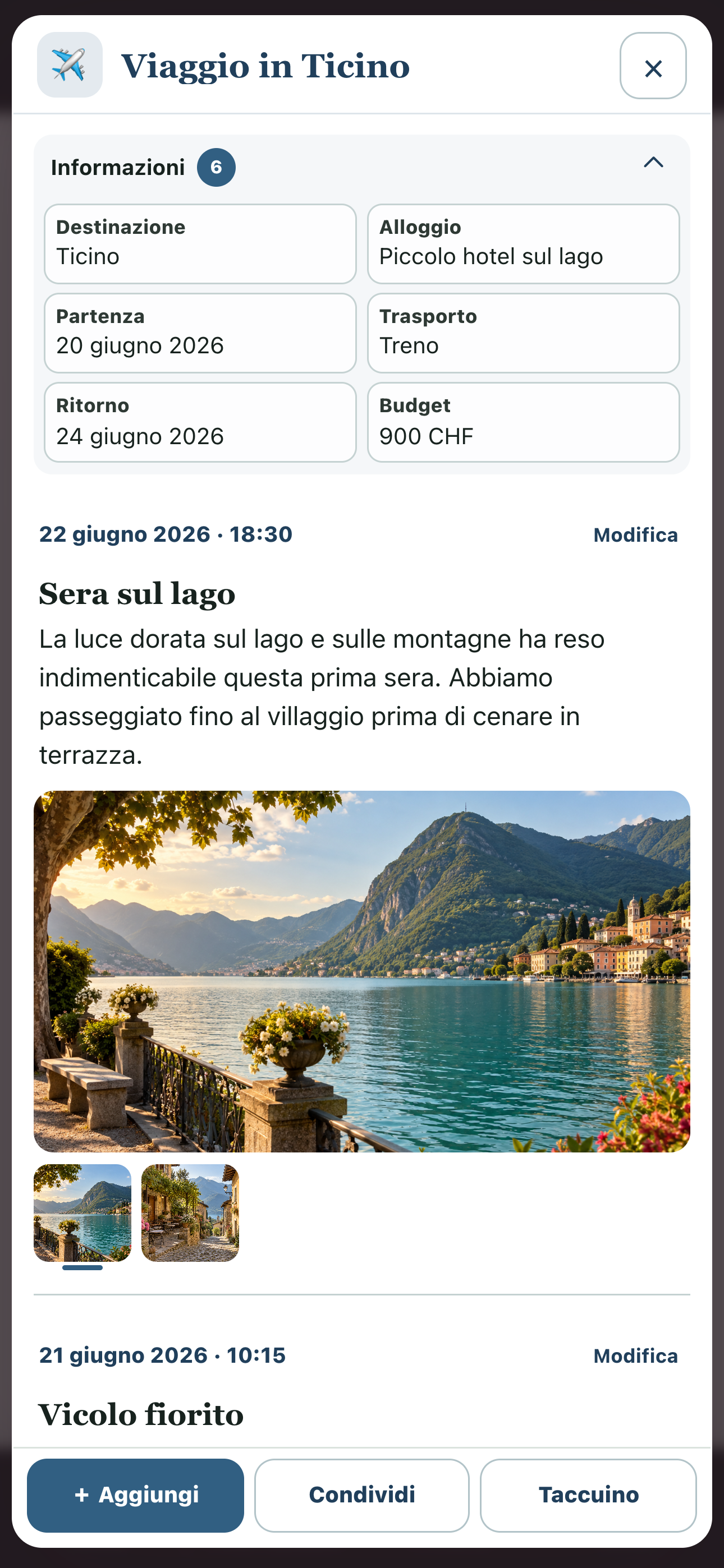 Anteprima completa di Viaggio in Ticino con voci illustrate